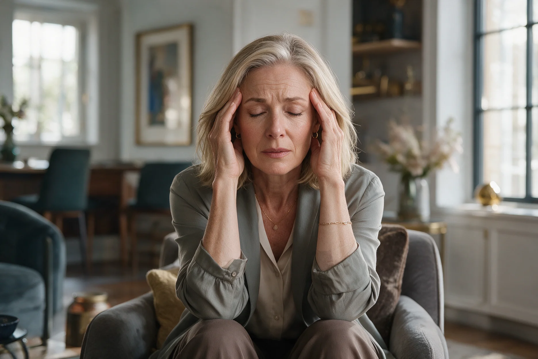 A clinician discussing women's health with a patient.